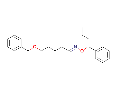 (R)-5-Benzyloxy-O-(1-phenylbutyl)pentaldehyde oxime