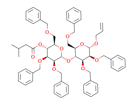 allyl 2,3,6-tri-O-benzyl-4-O-isovaleryl-α-D-mannopyranosyl-(1->4)-2,3,6-tri-O-benzyl-α-D-mannopyranoside