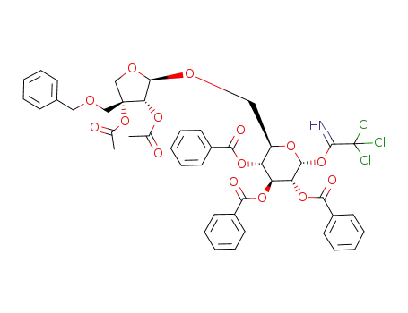 6-O-(2,3-di-O-acetyl-5-O-benzyl-β-D-erythro-apiofuranosyl)-2,3,4-tri-O-benzoyl-α-D-glucopyranosyl trichloroacetimidate