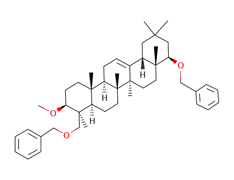 Molecular Structure of 187394-40-7 (22β,24-dibenzyloxy-3β-methoxyolean-12-ene)