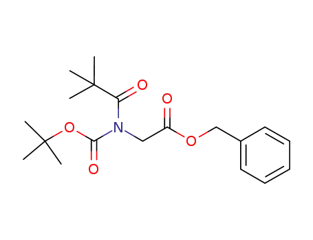 Molecular Structure of 827028-65-9 (Glycine,
N-[(1,1-dimethylethoxy)carbonyl]-N-(2,2-dimethyl-1-oxopropyl)-,
phenylmethyl ester)