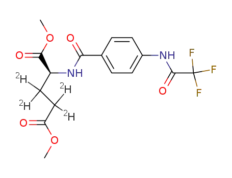 <3',3',4',4'-(2)H4>-dimethyl p-trifluoroacetamidobenzoyl-L-glutamate