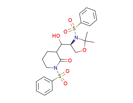 (RS)-1-benzenesulfonyl-3-[(RS)-[(4S)-3-benzenesulfonyl-2,2-dimethyloxazolidin-4-yl]hydroxymethyl]piperidin-2-one