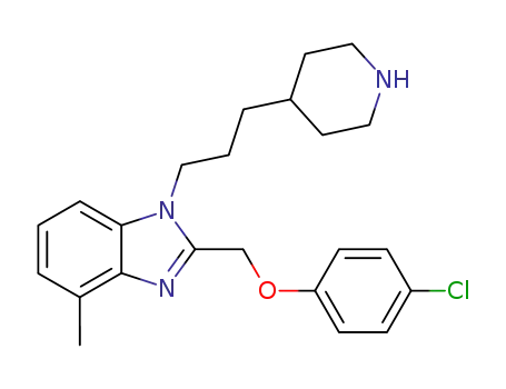 1H-Benzimidazole,
2-[(4-chlorophenoxy)methyl]-4-methyl-1-[3-(4-piperidinyl)propyl]-