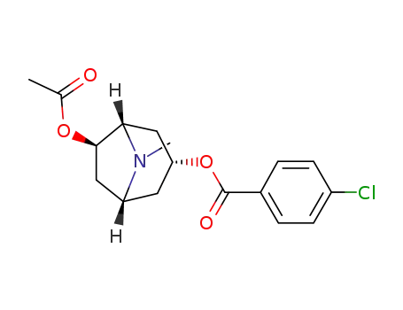 (6R)-3α-p-chlorobenzoyloxy-6β-acetoxytropane