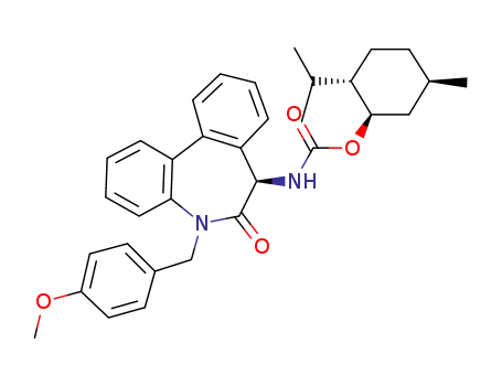 [(R)-5-(4-methoxy-benzyl)-6-oxo-6,7-dihydro-5H-dibenzo[b,d]azepin-7-yl]-carbamic acid (1R,2S,5R)-2-isopropyl-5-methyl-cyclohexyl ester