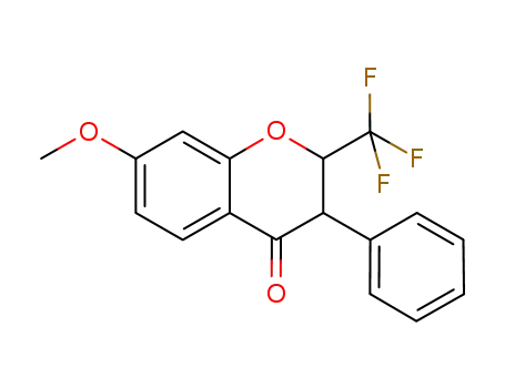 Molecular Structure of 1138652-05-7 (7-methoxy-2-trifluoromethylisoflavanone)