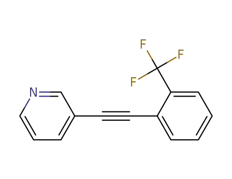 Molecular Structure of 1069137-30-9 (3-{2-[2-(trifluoromethyl)phenyl]ethynyl}pyridine)