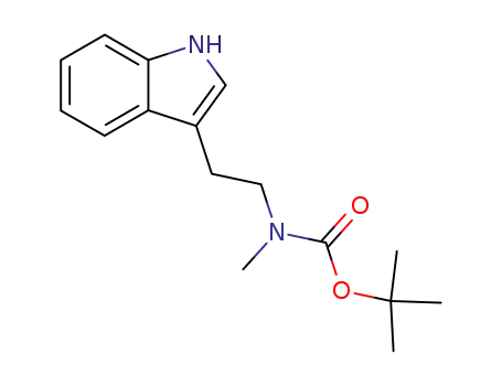 Molecular Structure of 264619-90-1 (tert-butyl N-methyl-N-2-[(1H-indol-3-yl)-ethyl]carbamate)