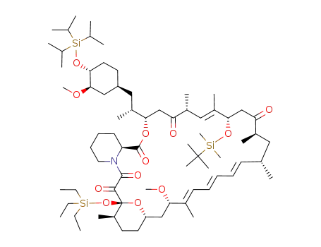 Molecular Structure of 164592-92-1 (C<sub>71</sub>H<sub>125</sub>NO<sub>12</sub>Si<sub>3</sub>)