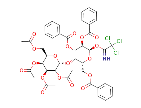 trichloroacetamido (2,3,4,6-tetra-O-acetyl-α-D-galactopyranosyl)-(1->4)-2,3,6-tri-O-benzoyl-thio-β-D-galactopyranoside
