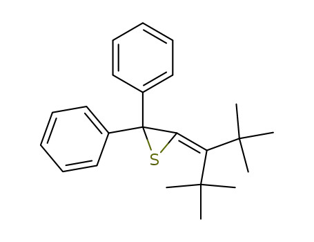 Molecular Structure of 111278-35-4 (Thiirane, [1-(1,1-dimethylethyl)-2,2-dimethylpropylidene]diphenyl-)