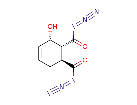 Molecular Structure of 1018454-69-7 ((1S,2R,3S)-3-hydroxycyclohex-4-ene-1,2-dicarbonyl diazide)