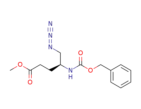 Pentanoic acid, 5-azido-4-[[(phenylmethoxy)carbonyl]amino]-, methyl
ester, (S)-