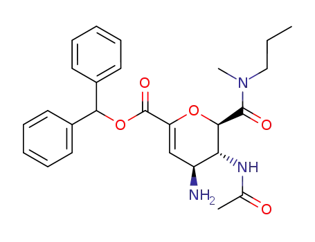(4S,5R,6R)-5-Acetylamino-4-amino-6-(methyl-propyl-carbamoyl)-5,6-dihydro-4H-pyran-2-carboxylic acid benzhydryl ester