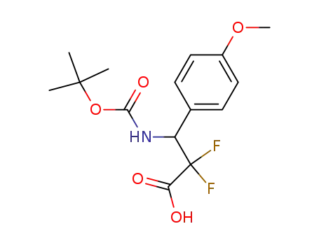 3-(tert-butoxycarbonylamino)-2,2-difluoro-3-(p-methoxyphenyl)propionic acid