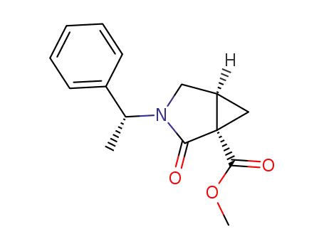 (1S,5S)-2-Oxo-3-((R)-1-phenyl-ethyl)-3-aza-bicyclo[3.1.0]hexane-1-carboxylic acid methyl ester
