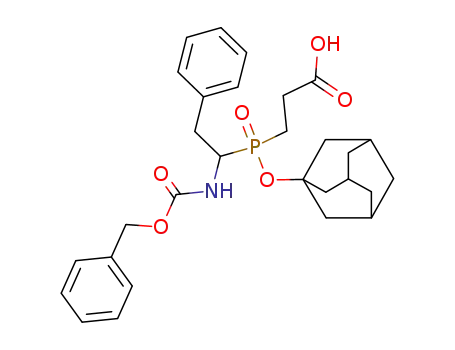 3-[(Adamantan-1-yloxy)-(1-benzyloxycarbonylamino-2-phenyl-ethyl)-phosphinoyl]-propionic acid