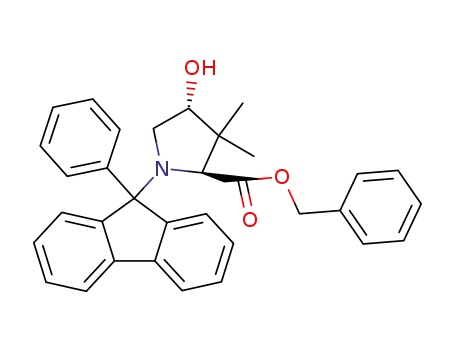 (2S,4R)-3,3-dimethyl-4-hydroxy-N-(9-phenylfluoren-9-yl)proline benzyl ester