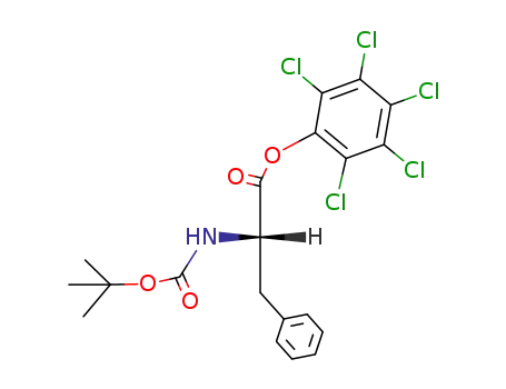 L-Phenylalanine, N-[(1,1-dimethylethoxy)carbonyl]-, pentachlorophenyl
ester
