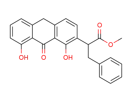 2-(1,8-Dihydroxy-9-oxo-9,10-dihydro-anthracen-2-yl)-3-phenyl-propionic acid methyl ester