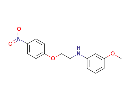 Molecular Structure of 63658-78-6 (Benzenamine, 3-methoxy-N-[2-(4-nitrophenoxy)ethyl]-)