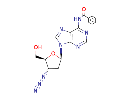 Adenosine, 3'-azido-N-benzoyl-2',3'-dideoxy-