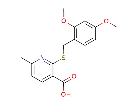 2-[(2,4-dimethoxybenzyl)thio]-6-methylpyridine-3-carboxylic acid