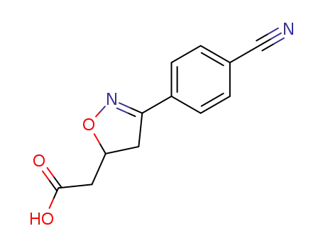 5-Isoxazoleacetic acid, 3-(4-cyanophenyl)-4,5-dihydro-