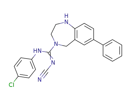 N-(4-chlorophenyl)-N'-cyano-1,2,3,5-tetrahydro-7-phenyl-4H-1,4-benzodiazepin-4-imidazmide