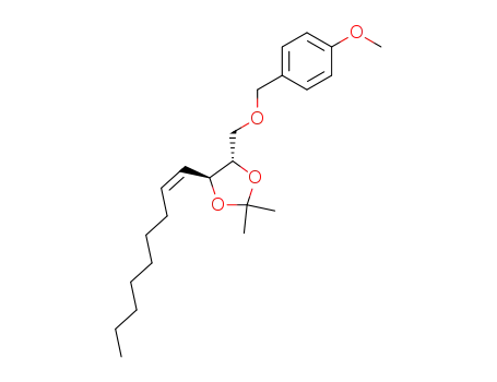 Molecular Structure of 224636-37-7 ((2S,3S,4Z)-1-p-methoxybenzyloxy-2,3-isopropylidenedioxydodeca-4-ene)