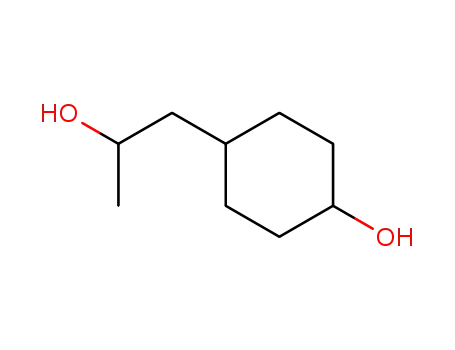 Molecular Structure of 643028-47-1 (Cyclohexaneethanol, 4-hydroxy-alpha-methyl- (9CI))