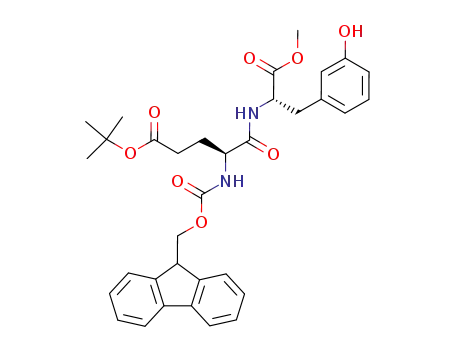 4-(9<i>H</i>-fluoren-9-ylmethoxycarbonylamino)-4-[2-(3-hydroxy-phenyl)-1-methoxycarbonyl-ethylcarbamoyl]-butyric acid <i>tert</i>-butyl ester