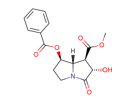 (-)-(1S,6R,6aS,7R)-6-(Benzoyloxy)-7-carbomethoxy-1-hydroxyhexahydro-1H-pyrrolizin-2-one