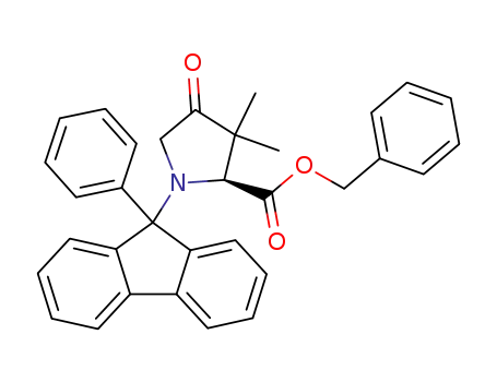 (2S)-3,3-dimethyl-4-oxo-N-(9-phenylfluoren-9-yl)proline benzyl ester