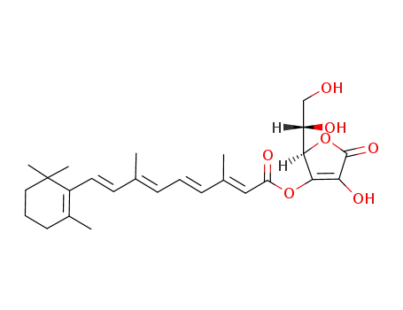 Molecular Structure of 167095-80-9 (3-O-retinoyl-L-ascorbic acid)