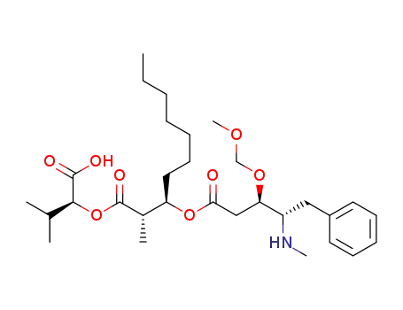 (2S,3R)-3-((3R,4S)-3-Methoxymethoxy-4-methylamino-5-phenyl-pentanoyloxy)-2-methyl-decanoic acid (S)-1-carboxy-2-methyl-propyl ester
