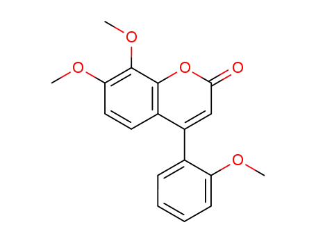 7,8-Dimethoxy-4-(2-methoxyphenyl)-2H-1-benzopyran-2-one