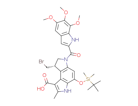 8-O-(tert-butyldimethylsilyl)-2-methyl-3-carboxy-A-ring-pyrrole-duocarmicyn B<sub>2</sub>