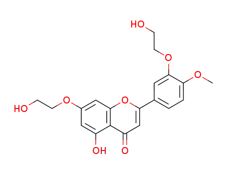 Molecular Structure of 172805-77-5 (3',7-di-O-(β-hydroxyethyl)diosmetin)