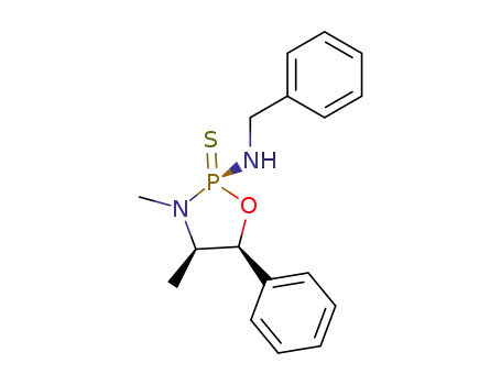 Benzyl-((2S,4R,5S)-3,4-dimethyl-5-phenyl-2-thioxo-2λ<sup>5</sup>-[1,3,2]oxazaphospholidin-2-yl)-amine