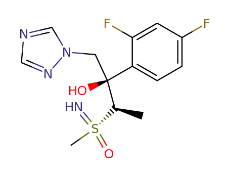 (R)-S-2-<(2R,3R)-3-(2,4-difluorophenyl)-3-hydroxy-4-(1H-1,2,4-triazol-1-yl)>butyl-S-methylsulfoximine