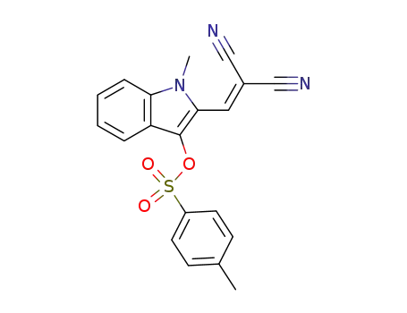 Molecular Structure of 172984-58-6 (2-(2,2-dicyanovinyl)-1-methyl-1H-indol-3-yl 4-methylbenzenesulfonate)