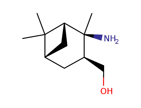 Molecular Structure of 327611-76-7 ((1R,2R,3S,5R)-(2-AMINO-2,6,6-TRIMETHYL-BICYCLO[3.1.1]HEPT-3-YL)-METHANOL)