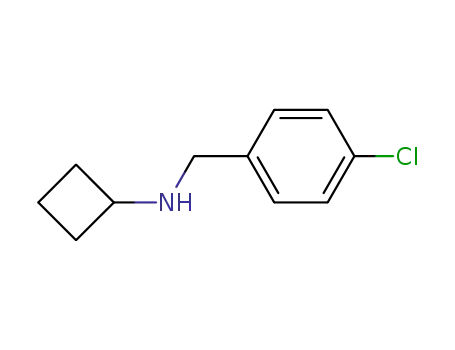 Molecular Structure of 177721-97-0 ((4-CHLORO-BENZYL)-CYCLOBUTYL-AMINE)