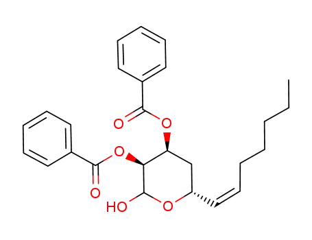3(S),4(S)-dibenzoyloxy-6-(Z)-1-heptenyl-2(R,S)-hydroxy-tetrahydropyrane