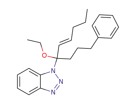 1-[(E)-1-Ethoxy-1-(3-phenyl-propyl)-hex-2-enyl]-1H-benzotriazole