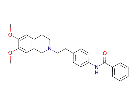Molecular Structure of 1073765-64-6 (N-(4-(2-(6,7-dimethoxy-3,4-dihydroisoquinolin-2(1H)-yl)ethyl)phenyl)benzamide)