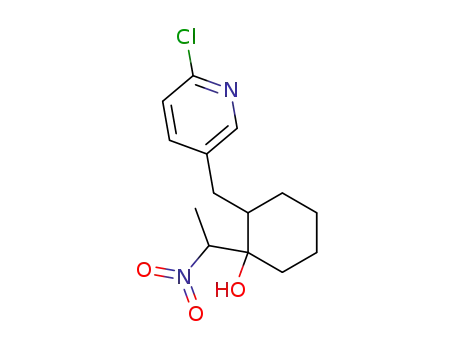 2-(6-chloro-pyridin-3-ylmethyl)-1-(1-nitro-ethyl)-cyclohexanol