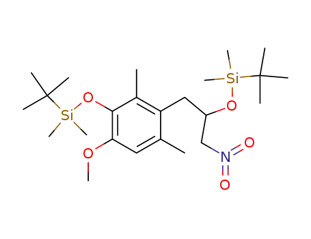 Silane,
(1,1-dimethylethyl)[1-[[3-[[(1,1-dimethylethyl)dimethylsilyl]oxy]-4-methoxy
-2,6-dimethylphenyl]methyl]-2-nitroethoxy]dimethyl-